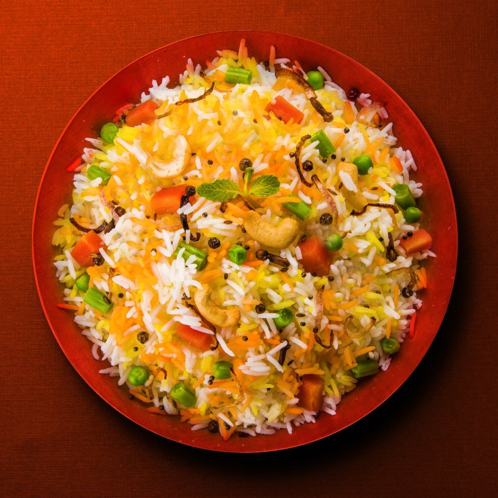 Fragrant Vegetable Dum Biryani Pulao with Roasted Cashews at Panchalee Restaurant Pune
